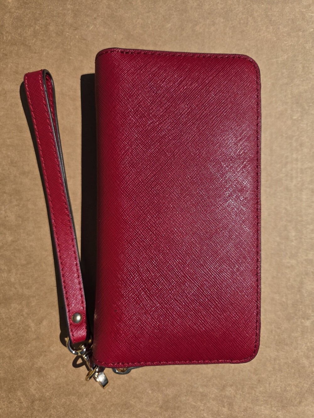 Michael Kors Wallet Wristlet Saffiano Leather Red - Picture 7 of 12